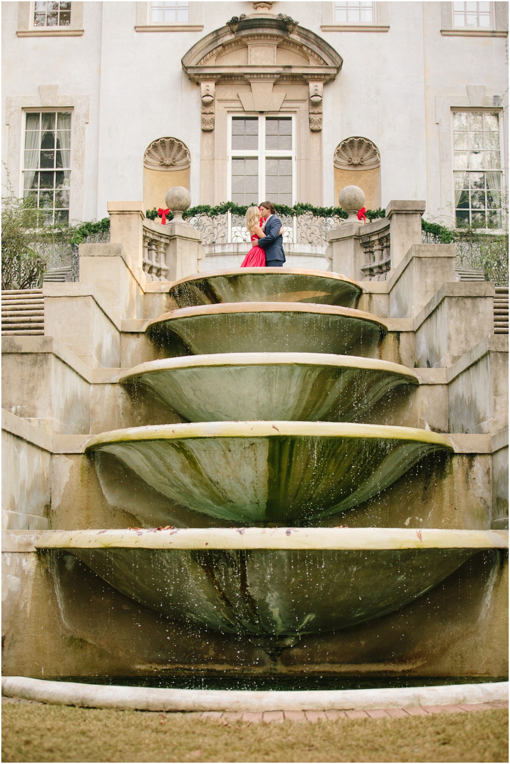 Swan House-Atlanta Historical Center Engagement Session | Two Chics Photography | www.twochicsphotography.com