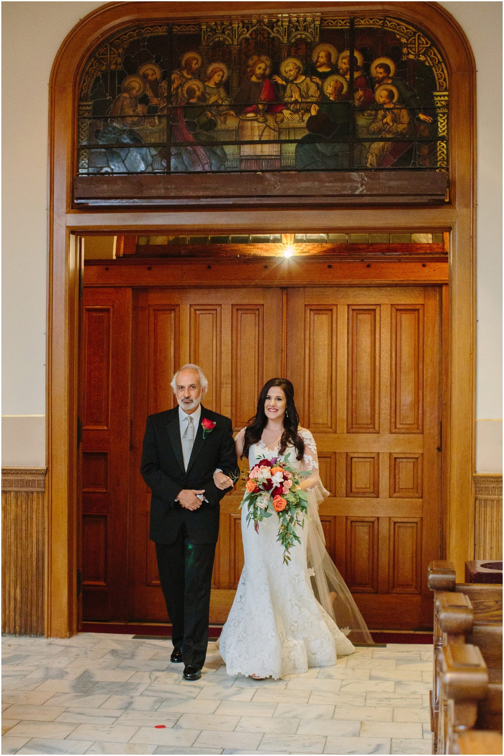 St. Joseph's Catholic Church and The Blacksmith Shop Wedding | Two Chics Photography | www.twochicsphotography.com