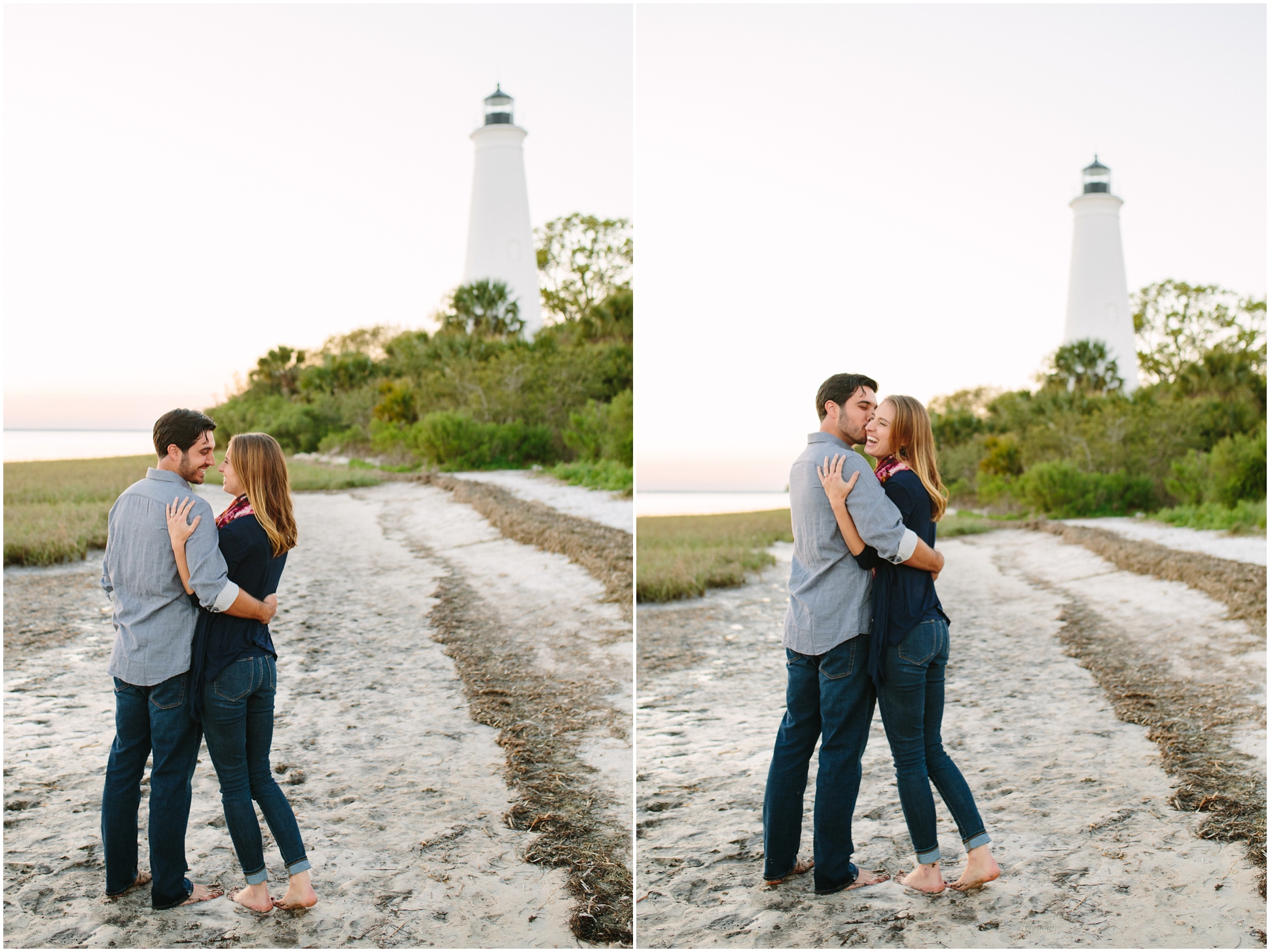 St. Marks Lighthouse Engagement Session | St. Marks, Florida Wedding Photographers | Two Chics Photography | www.twochicsphotography.com